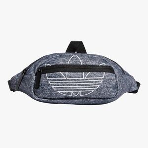 Adidas Black and Gray Belt Bag